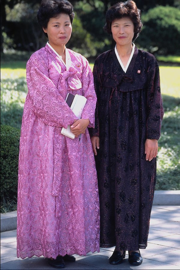 748063 Ladies In National Dress At Mangyondae, North Korea A4 Photo Print