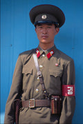 748064 North Korean Soldier At The Demilitarized Zone, Panmunjom A4 Photo Print