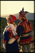 748074 Sami Gakti , Saami National Costume A4 Photo Print