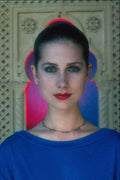 748086 Girl In Blue A4 Photo Print