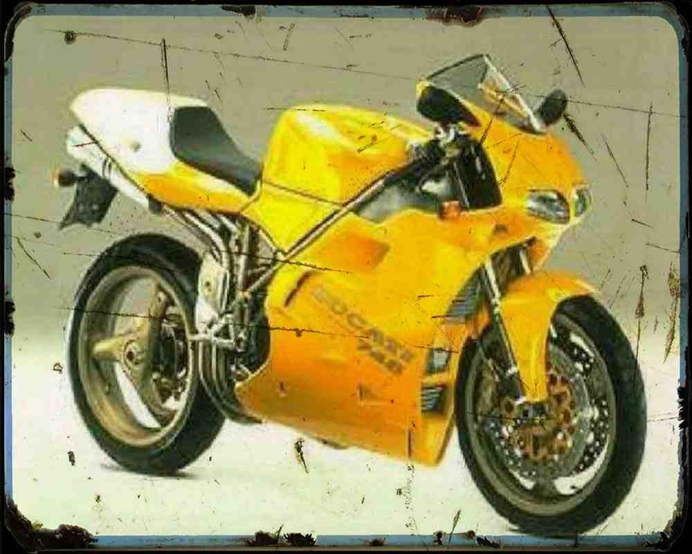 748Sp 951 A4 Photo Print Motorbike Vintage Aged