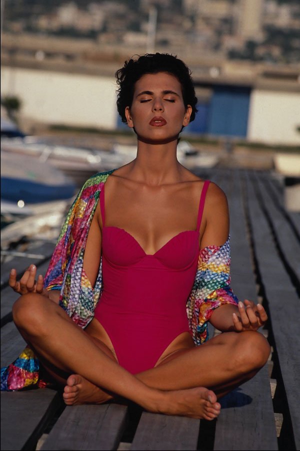 749040 Yoga, Relaxing In The Sea Breeze A4 Photo Print