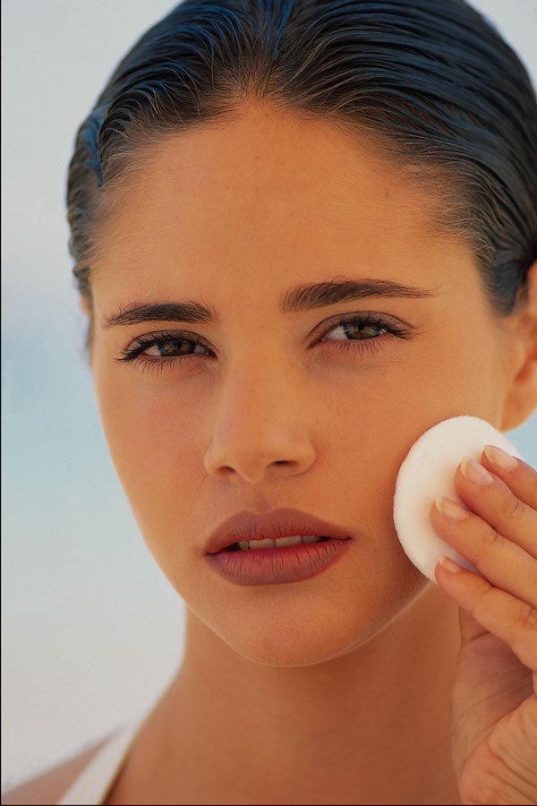749041 Young Female Cleansing Her Face A4 Photo Print