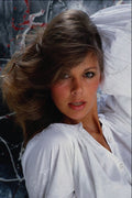 749061 Portrait Of Girl Wearing A White Blouse A4 Photo Print