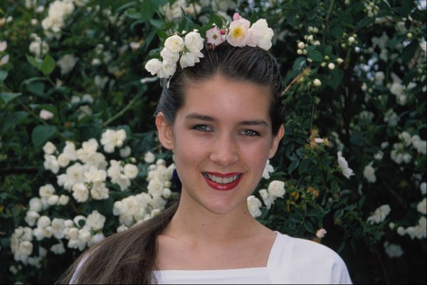 749068 Karen With Orange Blossoms A4 Photo Print