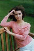 749093 Kay, Outdoor Summer Portrait In Pink And White A4 Photo Print