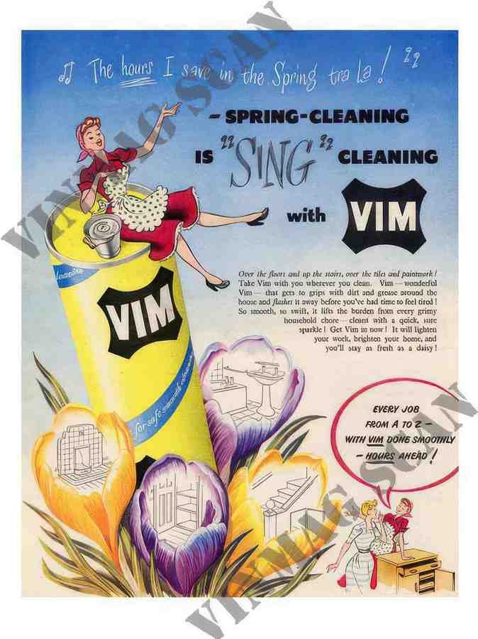 75 vim 1950s 2 Vintage Advert A4 Photo Print