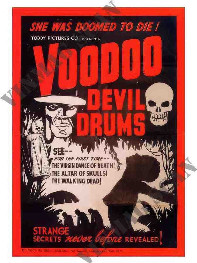 75 voodoo devil drums 2 Vintage Advert A4 Photo Print