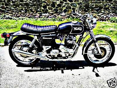 750 commando roadster motorbike A4 Photo Print