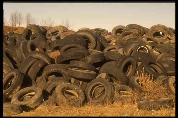 750023 Tire Dump A4 Photo Print