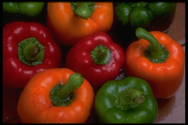 750028 Peppers, Close up A4 Photo Print