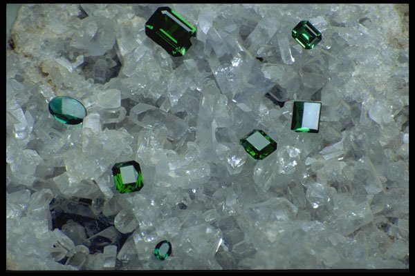 750040 Emeralds On Crystals A4 Photo Print