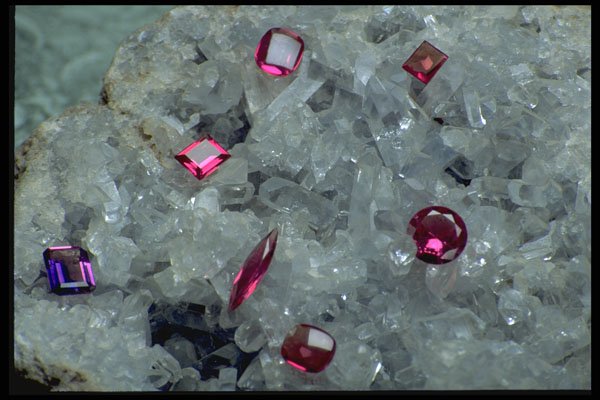 750041 Gems On Crystals A4 Photo Print