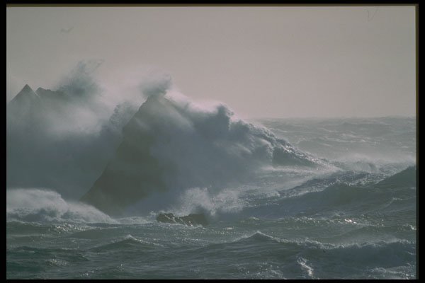 750050 Stormy Seas Off Fair Isle A4 Photo Print
