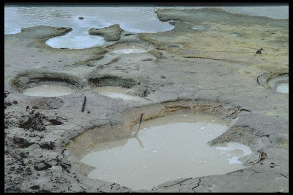 750062 Mud Holes, Mud Volcano A4 Photo Print