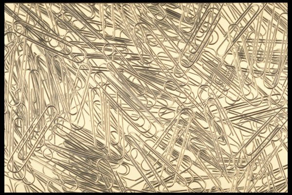 750087 Paperclips A4 Photo Print