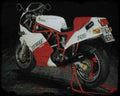 750F1 Santamonica 88 2 A4 Photo Print Motorbike Vintage Aged