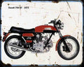 750Gt 73 A4 Photo Print Motorbike Vintage Aged