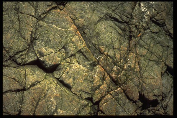 751026 Cracked Rock Face A4 Photo Print