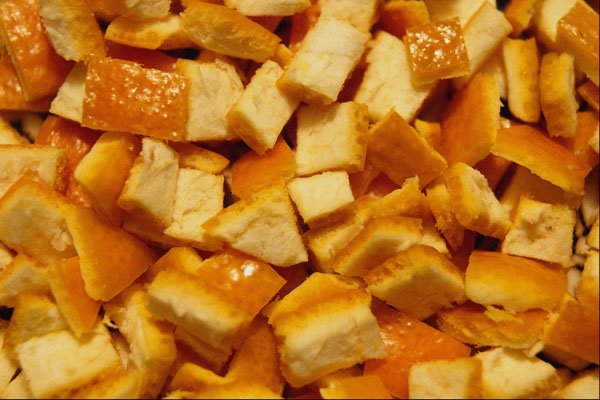 751077 Chopped Orange Peel A4 Photo Print