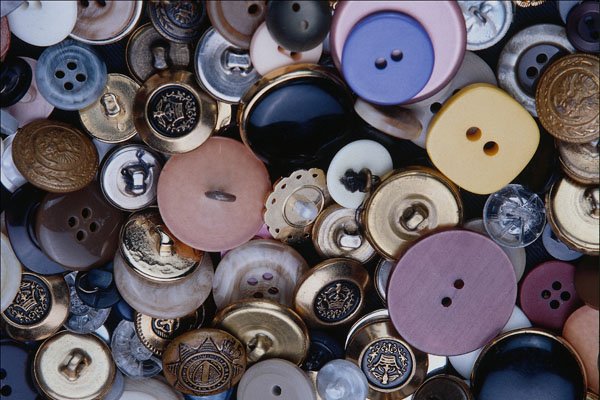 751081 Mixed Buttons A4 Photo Print