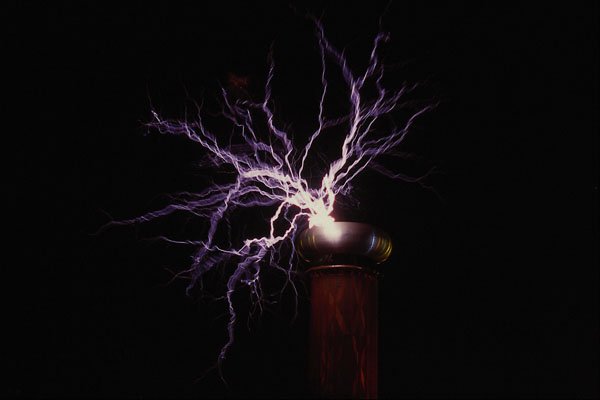 752026 Tesla Coil Arcing A4 Photo Print