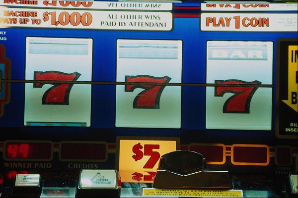 752044 Slot Machine In A Casino A4 Photo Print