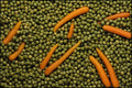 752055 Green Peas And Carrots A4 Photo Print
