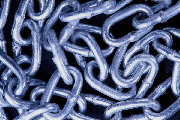 752068 Chain Links In A Pile A4 Photo Print