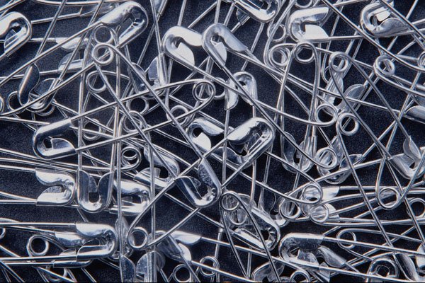 752069 Background Of Safety Pins A4 Photo Print