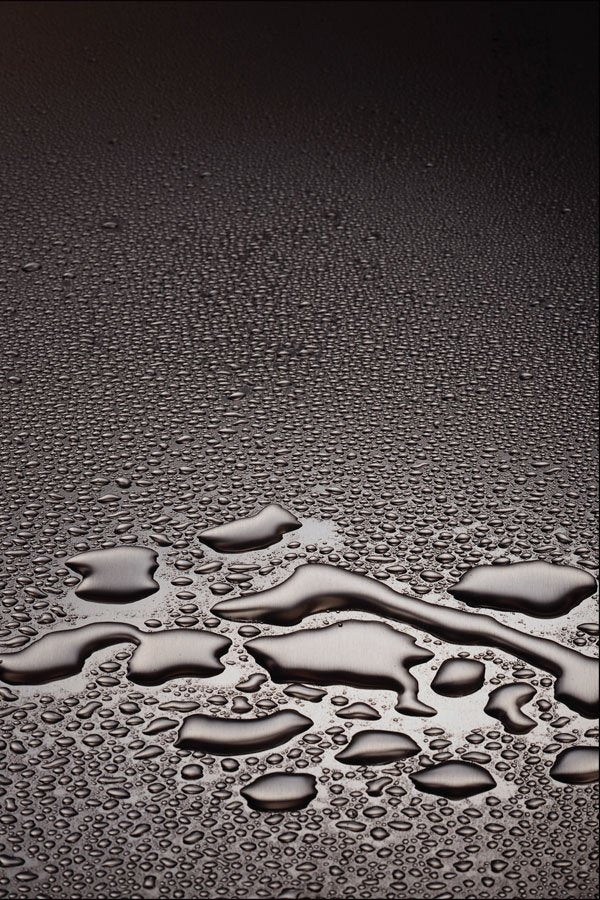 752079 Water On Steel A4 Photo Print