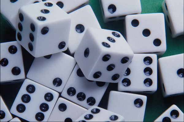 753026 Background Of Dice A4 Photo Print