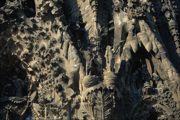 753034 Close up, Section Of Gaudi Cathedral, Barcelona, Spain A4 Photo Print