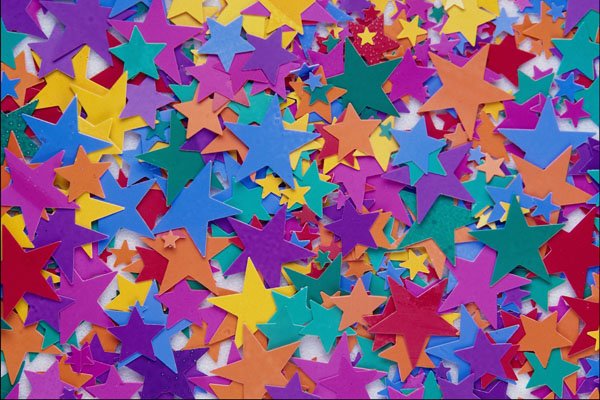 753041 Star Confetti A4 Photo Print