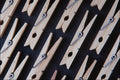 753043 Clothes Pins In Rows A4 Photo Print