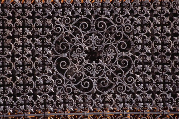 753048 Ornate Metal Grate A4 Photo Print