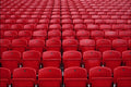 753066 Red Seats At Football Stadium A4 Photo Print