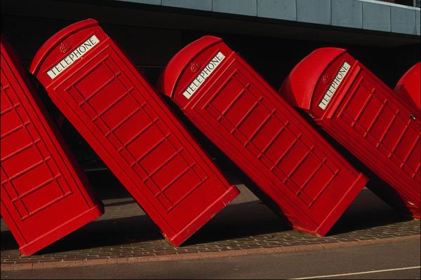 753076 London Telephone Booths A4 Photo Print