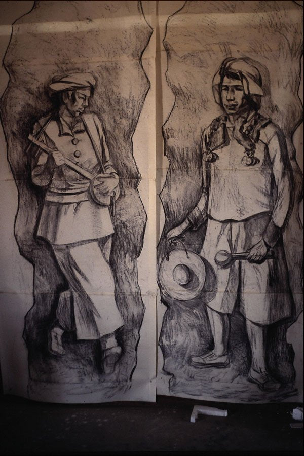 753086 Drawing For Art Price's Sculpture In Mangshi, China A4 Photo Print
