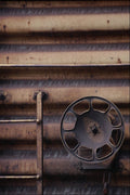 753089 Close up, Rusted Train Car A4 Photo Print