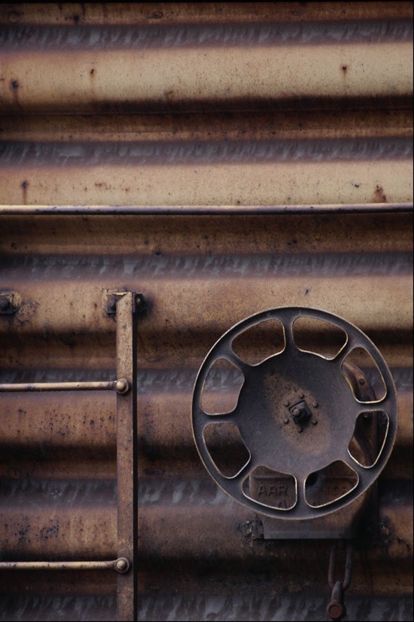 753089 Close up, Rusted Train Car A4 Photo Print