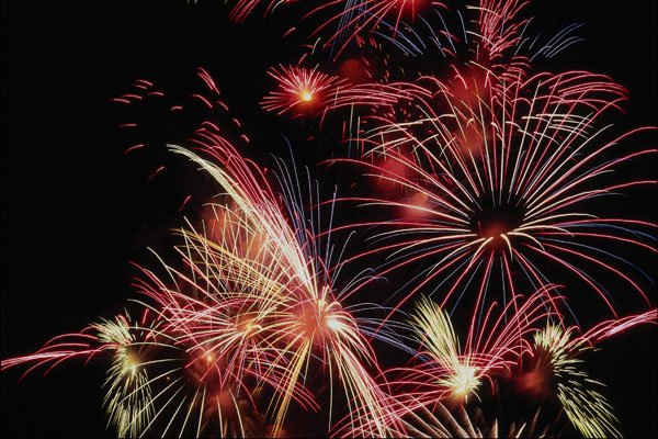 754010 Fireworks, Canada Day A4 Photo Print