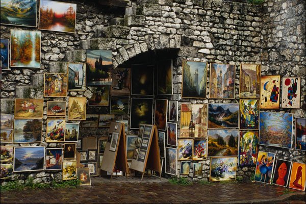 754057 A Wall Of Art, Poland A4 Photo Print