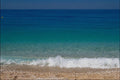 754059 Sand, Sea And Sky Abstract, Olu Deniz, Turkey A4 Photo Print