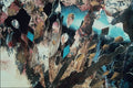 754064 Spanish Fan In Winter, Mixed Media, Collage On Pastel Paper A4 Photo Print