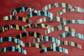 754067 School Of Fish, Mixed Media, Collage On Pastel Paper A4 Photo Print