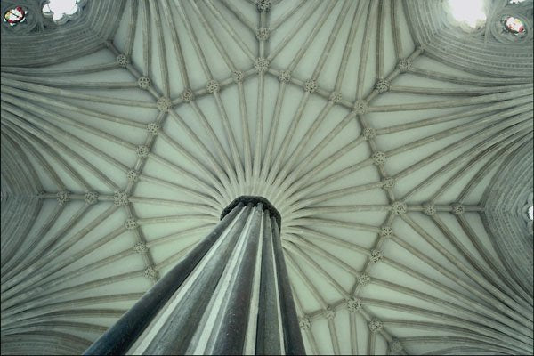 754076 Ceiling Of Cathedral, Wells, Somerset, U.K. A4 Photo Print