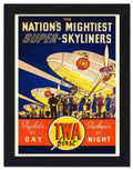 755 twa dc3 airline poster 1937 2 Vintage Advert A4 Photo Print