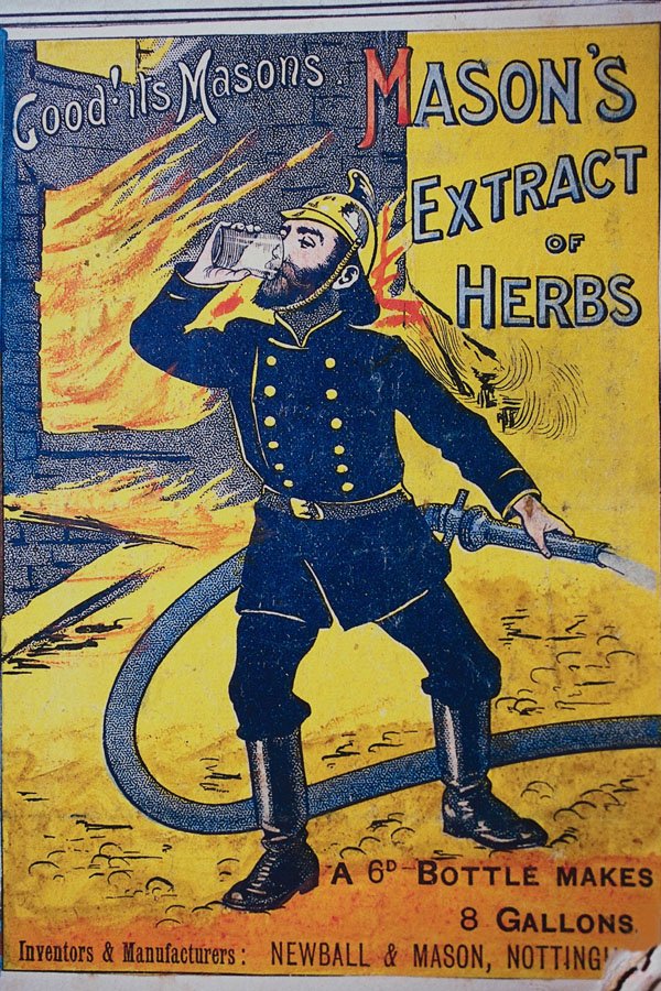 755018 Mason Cordial, Herb Drink, Circa 1910 A4 Photo Print