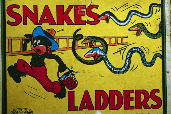 755023 Snakes And Ladders, Family Game, Circa 1920 A4 Photo Print